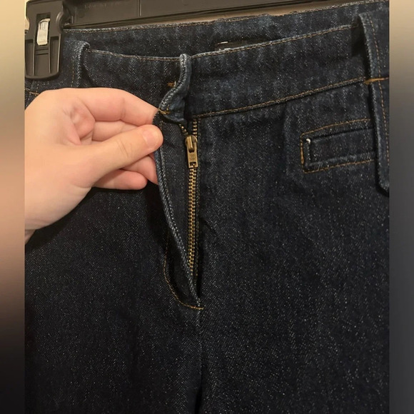 Vintage Dolce & Gabbana Authentic ‘73 Dark Bell-bottoms Blue Flare Jeans Size 8 - Picture 3 of 11